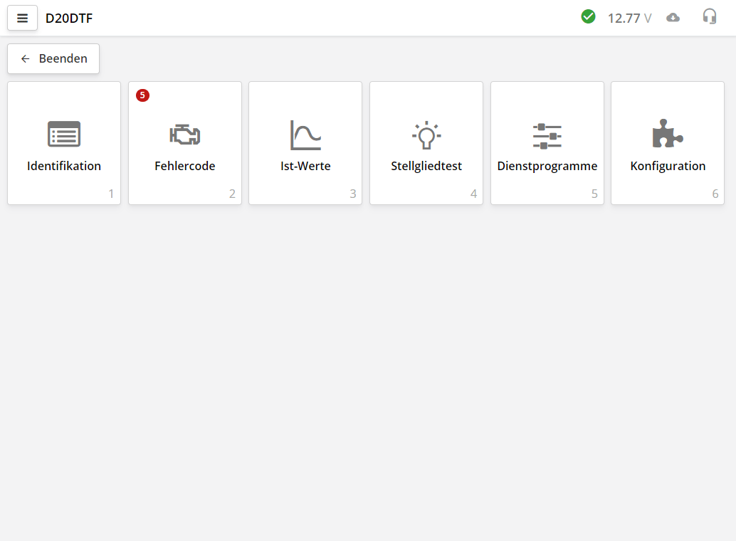 Systemauswahlfenster im ScanDoc-Programm
